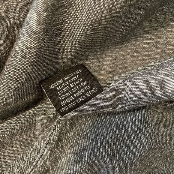 Star Wars Darth Vadar Men's Casual Button Down Shirt Size Medium Gray - Picture 8 of 16